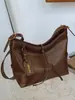Bolso Marrón Estilo Maillard de Gama Alta Europeo y Americano Retro Versátil Cruzado para Mujer para el Trabajo y los Viajes Moda Bolso de Hombro