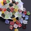Cuentas de Cristal Retro de Moda Zorro de Nueve Colas Pequeño Zorro Perforado Colgante Material Antiguo Accesorios de Joyería de Shan
