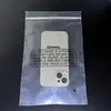En stock bolsa autoadhesiva de PE inglés con advertencia anti-asfixia bolsillo plano bolsa para huesos bolsa para ropa y calcetines impresión idioma publicitario