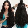 AliExpress Europa e Estados Unidos peruca mais vendida peça de cabelo volume fofo peruca de uma peça cabelo longo feminino extensão de cabelo sem costura permanente de milho