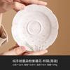 Maceta de Glicina Pintada a Mano con Mesa de Burbujas Secas Chinoiserie Bandeja Refrescante de Aspecto Elevado Almohadilla para Maceta Accesorios para Juego de Té Kung Fu Base para Tetera