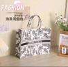 Nova bolsa de feltro portátil para roupas simples versátil bolsa de compras infantil bolsa de ombro de feltro criativa de grande capacidade