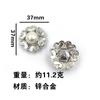 Accesorios de metal para zapatos con agujeros, aleación, corazón con incrustaciones de diamantes, flor puntiaguda, mariposa grande, accesorios para zapatos con agujeros, joyería, hebilla de metal.