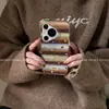 Adecuado para funda de teléfono Huawei Pura80, Ambiente de Otoño e Invierno, Rayas y Estrellas de Bloques de Color Huawei Pura70Pro