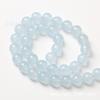 Pulsera de cuentas de calcedonia azul cielo, productos semiacabados, venta al por mayor, accesorios de joyería hechos a mano, cuentas espaciadoras al por mayor