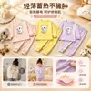 Nuevo conjunto de ropa interior infantil de comercio exterior, pijama de forro polar otoño/invierno para niñas, ropa de otoño para bebé, ropa de estar de manga larga