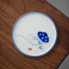 Almohadilla aislante para taza de té de cerámica pintada a mano, platillo creativo de estilo japonés, almohadilla para taza de té, portavasos para sala de té, accesorios para ceremonia del té