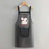 Delantal de TPU sin lavado, de manga larga, impermeable y a prueba de aceite, ropa de trabajo para cocinar, cocina, hogar, nuevo delantal estampado para catering