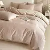 Juego de ropa de cama de cuatro piezas jacquard de algodón puro Clase A sábana 100% algodón puro funda de edredón juego de tres piezas ropa de cama ropa de cama estilo falda de cama
