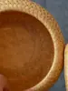 Caja de almacenamiento tejida de bambú, lata de té hecha a mano estilo nórdico, caja de regalo de té Pu'er calada, caja de embalaje estilo pastoral