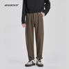Pantalones Casuales Cónicos Nuevos 2024 para Hombre APO Otoño Sensación de Alta Gama Gordos Guapos Sueltos Joker Semi-elásticos