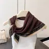 Pañuelo cuadrado de algodón suave estilo vintage de 70 cm para mujer, chal versátil, elegante bufanda decorativa para el cuello y bufanda para la cintura