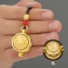 Llavero de Latón con los Doce Signos del Zodiaco, Colgante Atractor de Fortuna, Llavero Tejido a Mano para Coche