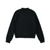 Chaqueta Suéter de Estilo Perezoso con Cuello Alto y Doble Cremallera Otoño Nueva Moda Versátil Holgada Adelgazante Color Sólido Cárdigan de Punto para Mujer