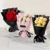 Regalo de San Valentín y Día de la Madre Transfronterizo 9 Rosas Flor de Jabón Souvenir Festivo Ramo de Rosas Artificiales