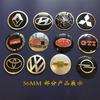 Adesivo de roda autoadesivo para carro, logotipo de carro, etiqueta de metal, placa LOGO para chave de carro com controle remoto, 14MM, 11 placa de identificação com sinal