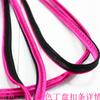 Accesorios Hongyou venta al por mayor puntual 0.6 cm * 10 metros hebilla de tela teñida de doble color cuerda trenzada línea de banda de rodadura