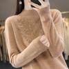 Creativo Otoño e Invierno 2025 Estilo Urbano Jersey de Cuello Medio Alto Suéter Holgado Prendas de Punto para Mujer Estilo Europeo y Americano