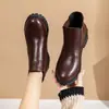 Botas elásticas de tacón grueso para mujer, nuevo estilo primavera, otoño e invierno 2026, disponibles en tallas grandes, caña corta, sin cordones, botas sencillas y cómodas