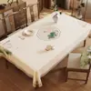 Nuevo Mantel Estilo Chino, Lavable, Impermeable, Resistente al Aceite, Cubierta para Mesa de Comedor, Nuevo Modelo 2026, Lujo Ligero, Sensación de Alta Gama, Cubierta para Mesa de Centro Estilo Chino Tradicional