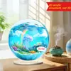 Adornos de Escritorio Acrílicos 2D Temáticos del Océano Transfronterizos en Forma de Corazones, Estrellas y Círculos, Decoraciones del Mundo Submarino para Sala de Estar y Dormitorio