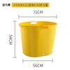 Cubo de Baño Portátil para el Hogar, Cubeta de Plástico para Baño Infantil, Cubeta de Baño para Baño y WC de Gran Capacidad, Tina Elevada