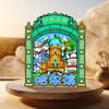 Calcomanía para Refrigerador de Harbin Iglesia de Madera Santa Sofía Heilongjiang Tour Muñeco de Nieve Tigre de Amur Sellos Conmemorativos y Regalos