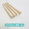 Palo de madera de cabeza plana, palo redondo de madera de abedul maciza, palo de madera natural para raspar crayones, palo de madera para pintura DIY infantil, palo redondo de madera