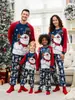 2026 Amazon Familia Conjunto Navideño Padre-Hijo Nuevo Estampado Transfronterizo Conjunto de Dos Piezas Halloween Ropa de Casa Personalización