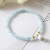 Pulseira mini gato da sorte coreana turmalina colorida doce moda Coringa pulseira feminina joias atacado