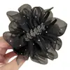 Pinza para el Pelo con Perla Oriental Estilo Niche 2025 Nuevo Pinza de Garra con Lazo para la Parte Trasera de la Cabeza Peinado Updo Pinza Tiburón Pasador