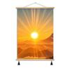 Pintura colgante de amanecer desde el este Accesorios para el hogar Decoración suave Buen significado Pintura decorativa para sala de estar Mural de sol para mesita de noche