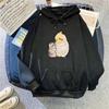 Sudadera de estilo simple transfronteriza de pájaro y gato, estilo holgado y perezoso, para mujer, hiphop, moderna, otoño, top con capucha de terciopelo