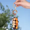 Kit de Bricolaje con Borla de Cáscara de Fruta y Cascabel Estilo Natural Colgante de Bolsa de Semilla Bodhi Venta al por Mayor