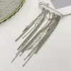 Diseño de Broche de Cadena Metálica con Borla, Cadena para Pierna de Pantalón y Decoración de Flor para Pecho, Joyería Transfronteriza Europea y Americana con Remaches de Piedra Triturada