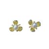 Acessórios DIY Brincos de pérola em prata de lei S925 suporte vazio para brincos brincos de flor doce brincos de prata 5-8mm