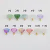 Colgante de ojo de alfiler con vaina de semilla de loto de vidrio mini, accesorio para el cabello de estilo antiguo, accesorio para pendientes, cadena colgante para teléfono móvil DIY, cuenta decorativa para pulsera