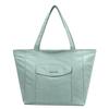 Moda Transfronteriza 2025 Versátil Sencillo Color Sólido Gran Capacidad Viaje Diario Estilo Casual Bolso Tote Estudiante Ocio Bolso de Hombro