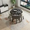 Juego simple de mesa y sillas de oficina para negociación, mesa creativa de recepción para tienda de té de leche, mesa redonda pequeña de recepción informal, mesa de comedor