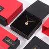 Nueva y creativa caja extraíble para anillos de joyería, con tapa abatible, con papel táctil, a juego con el color, embalaje de joyería, caja de regalo, venta al por mayor