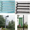 Bandera para Poste de Luz, Soporte de Bandera para Poste de Luz en Carretera, Bandera Publicitaria para Poste de Luz, Soporte de Bandera para Comunidad Vial, Arte en Hierro, Envío Gratis