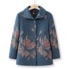 Abrigo de mamá Primavera y Otoño nuevo abuela de mediana edad y anciana primavera solapa top holgado ropa de primavera para ancianas ropa de estilo occidental