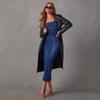 Europa y Estados Unidos comercio exterior transfronterizo mujeres AliExpress Amazon sin mangas sexy abertura ajustado cadera Vestido de mezclilla mujeres