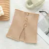 Bufanda de Cuello Falso con Botones de Punto para Mujer Primavera Otoño Invierno Decoración de Suéter Cuello Falso Versátil para Suéter