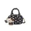 Bolso de Mano de Bolos de Lunares para Mujer, Bolso Mini Almohada de Lujo Ligero de Nicho Transfronterizo para Viaje, Bolso Cruzado Versátil para Niños