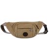 Riñonera de lona para hombre, ideal para deportes al aire libre, montañismo, teléfono móvil, cajero, trabajo, etc.