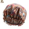 Cetim laço nightcap quimioterapia cap wash beleza maquiagem chapéu chapéu home tjm-451