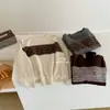 Suéter Redondo de Punto Fair Isle Retro para Mujer, Se Puede Usar Solo o Como Prenda Base, Top de Diseño Novedoso Otoño/Invierno 2026