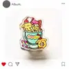 Sanrio Acrílico Desenho Animado Personagem Mercadorias Gashapon Clipe PP Estudante Multifuncional Vertical Teste Papel Arquivo Clipe de Anotação