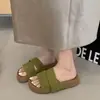 Sandalias de Plataforma Tipo Chancla Boken Perezoso de Playa para Mujer Verano 2026 Versátiles Nuevas Casuales Retro de Color Sólido
